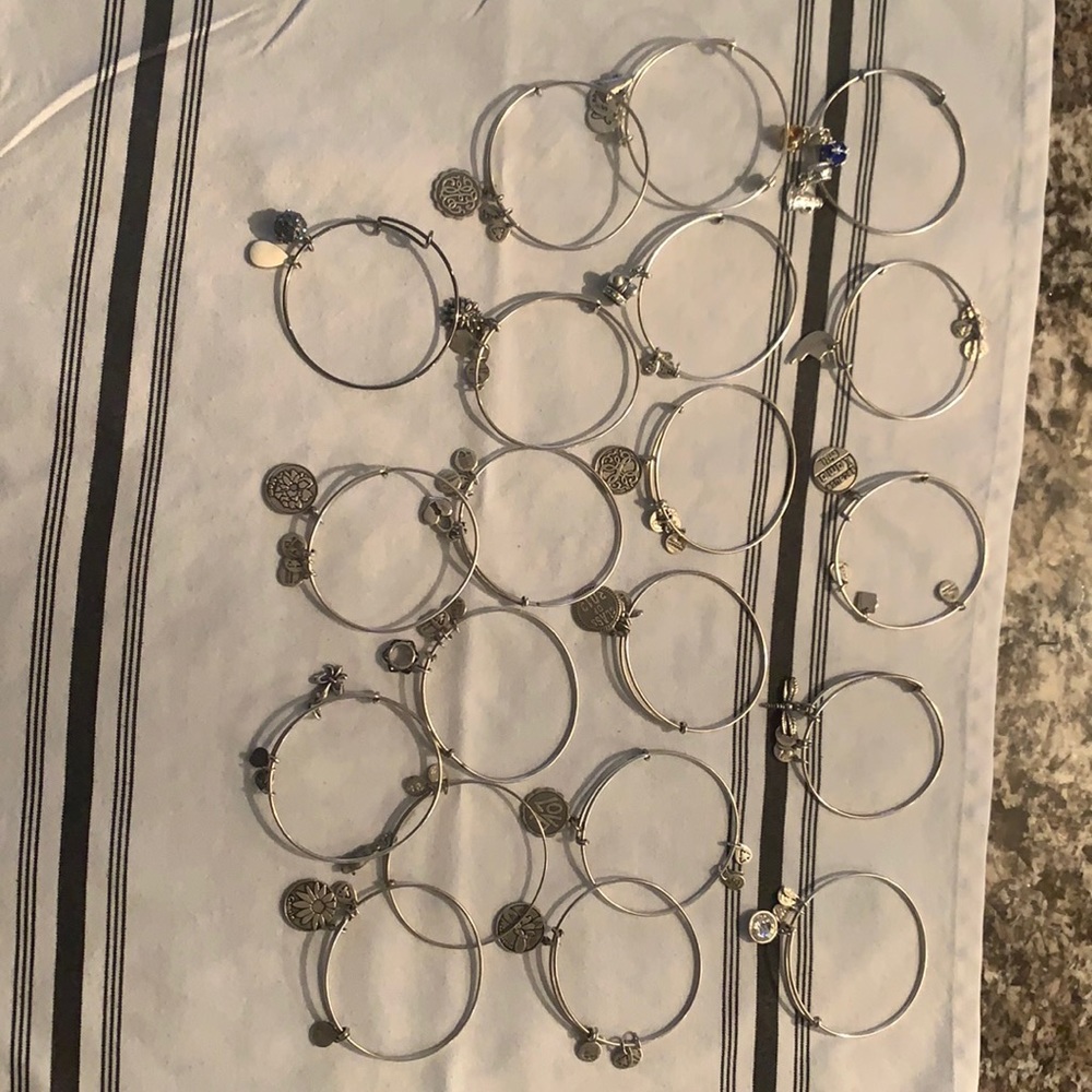 20 piece Alex and Ani bundle silver